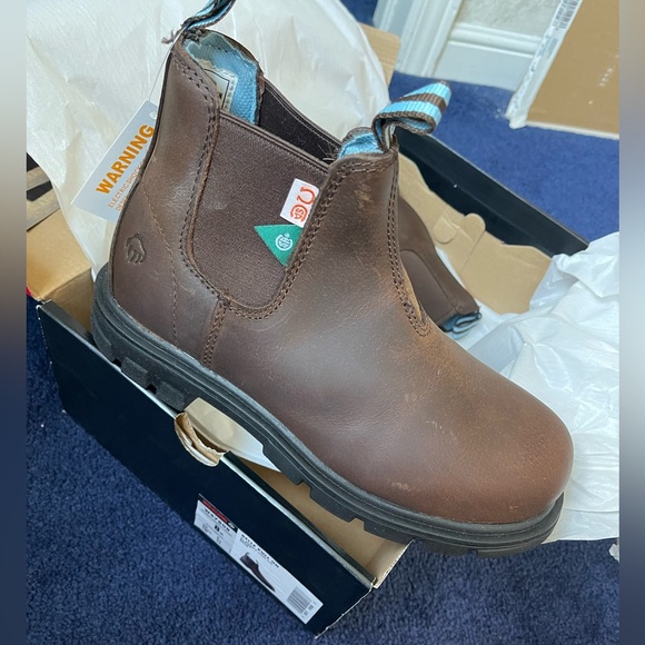 NWT Wolverine steel toe work boots size 8 - Picture 4 of 4
